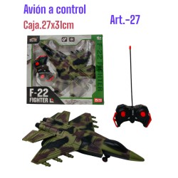 AVION A CONTROL EN CAJA