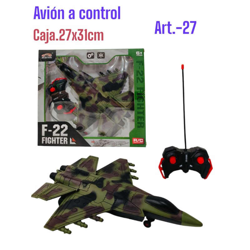 AVION A CONTROL EN CAJA