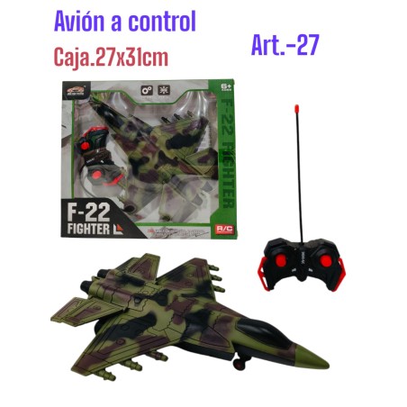 AVION A CONTROL EN CAJA