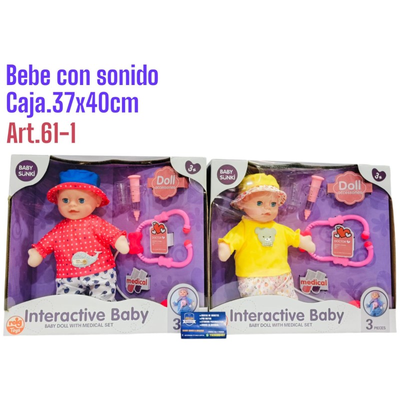 BEBE PEPONITA EN CAJA DOCTORA C/SONIDO