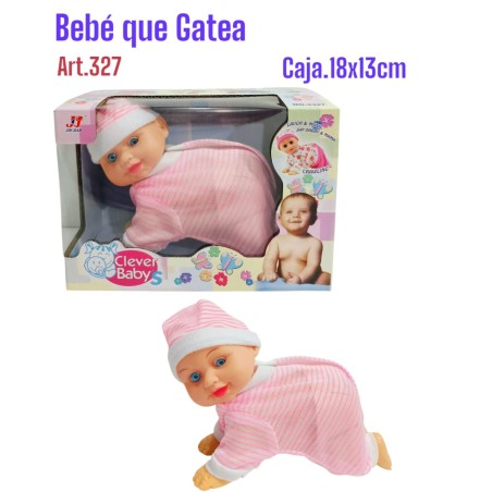 BEBE QUE GATEA A PILA EN CAJA