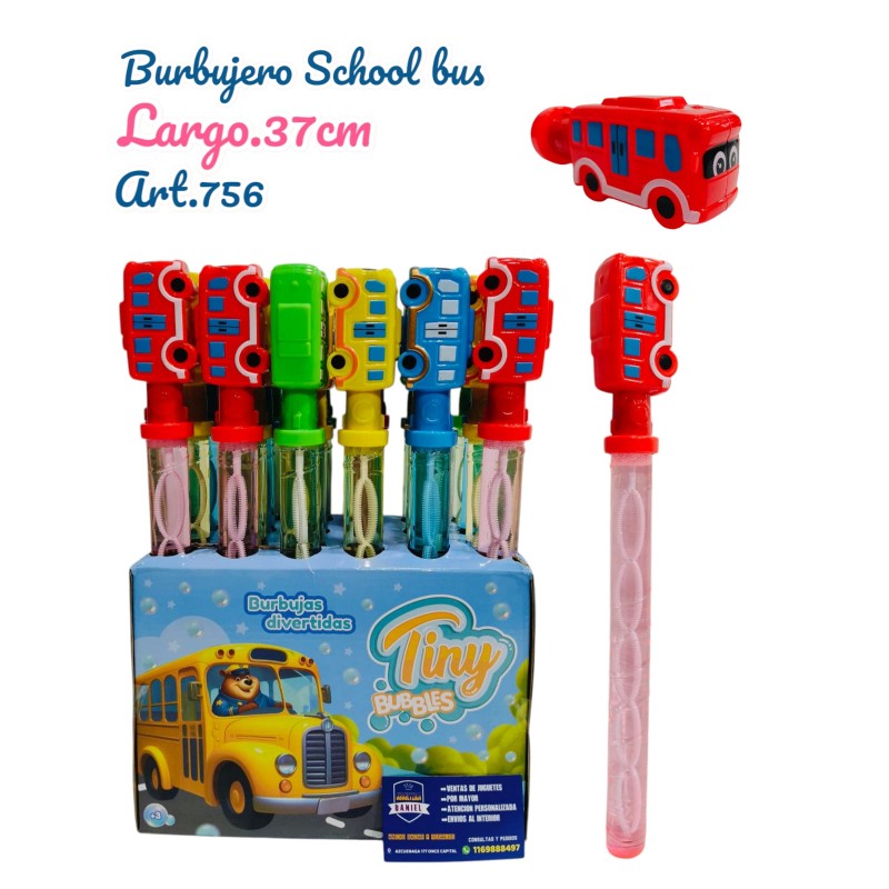 BURBUJERO SCHOOL BUS (CAJA X24PCS)
