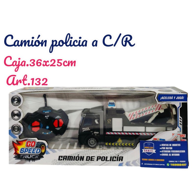 CAMION A CONTROL REMOTO POLICIA

