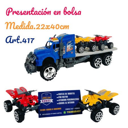 CAMION A FRICCION C/CUATRI