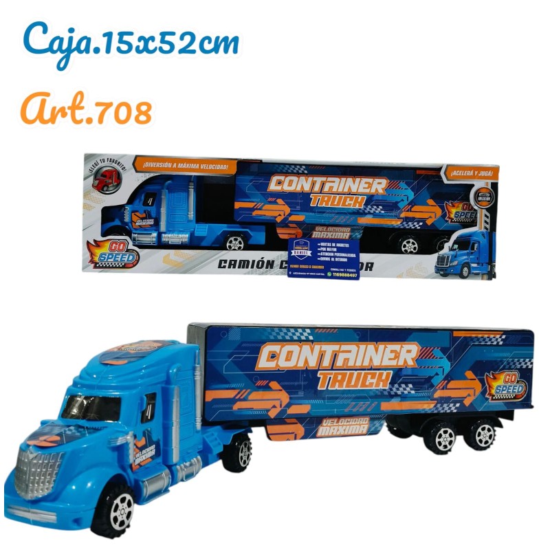 CAMION AZUL EN CAJA
