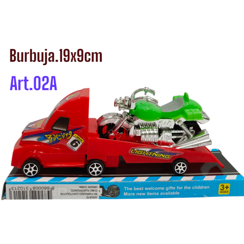CAMION C/ MOTO EN BURBUJA
