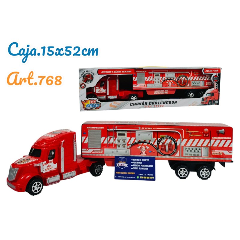 CAMION ROJO BOMBERO