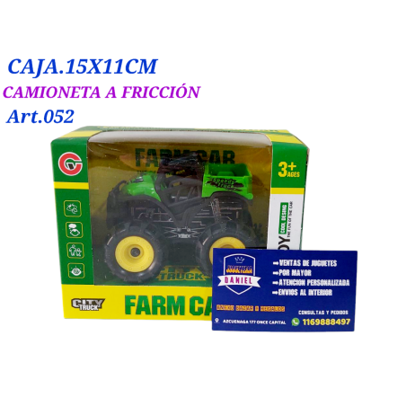 CAMIONETA A FRICCION EN CAJA