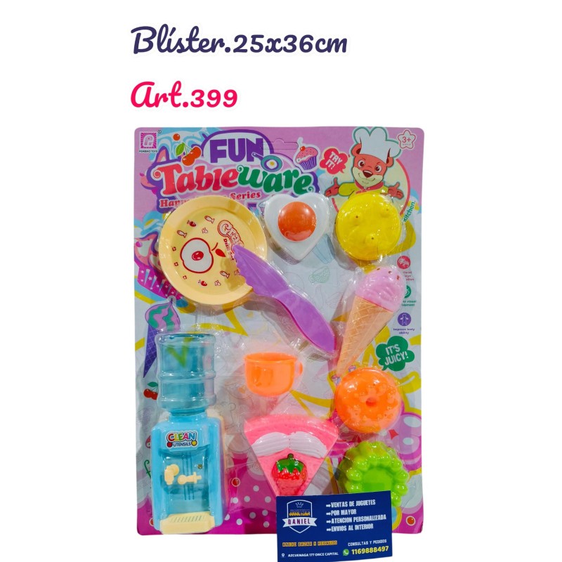 COCINA CON DISPENSER CON POSTRE
