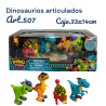 DINOSAURIO PLASTICO DURO X4PCS