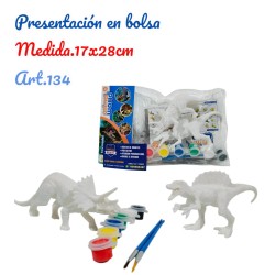 DINOSAURIO X2 BOLSA PARA PINTAR
