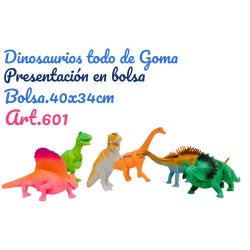 DINOSAURIOS DE GOMA FLUOR
