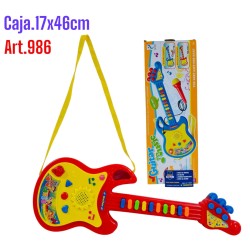 GUITARRA A PILA EN CAJA