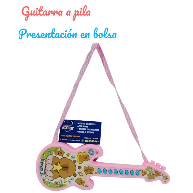GUITARRA CAPIBARA EN BOLSA MAS COLORES
