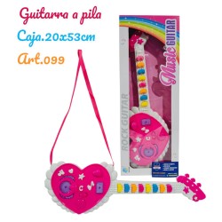 GUITARRA EN CAJA A PILA