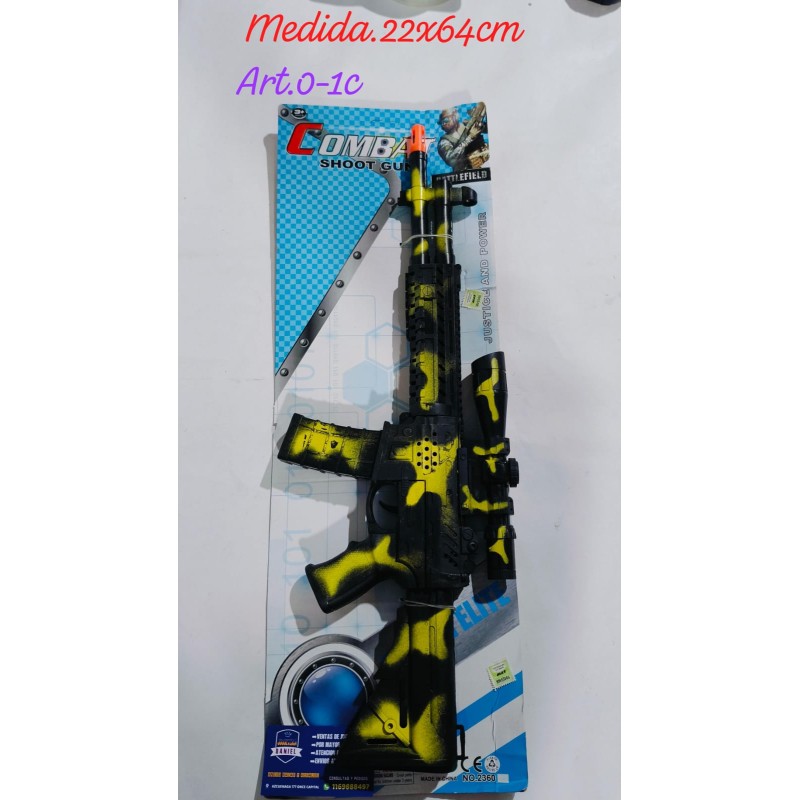 METRALLADORA CAMUFLADA AMARILLA