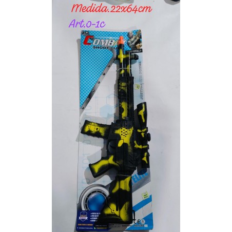 METRALLADORA CAMUFLADA AMARILLA