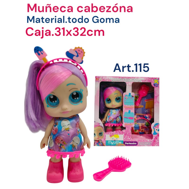 MUNECA CABEZONA EN CAJA