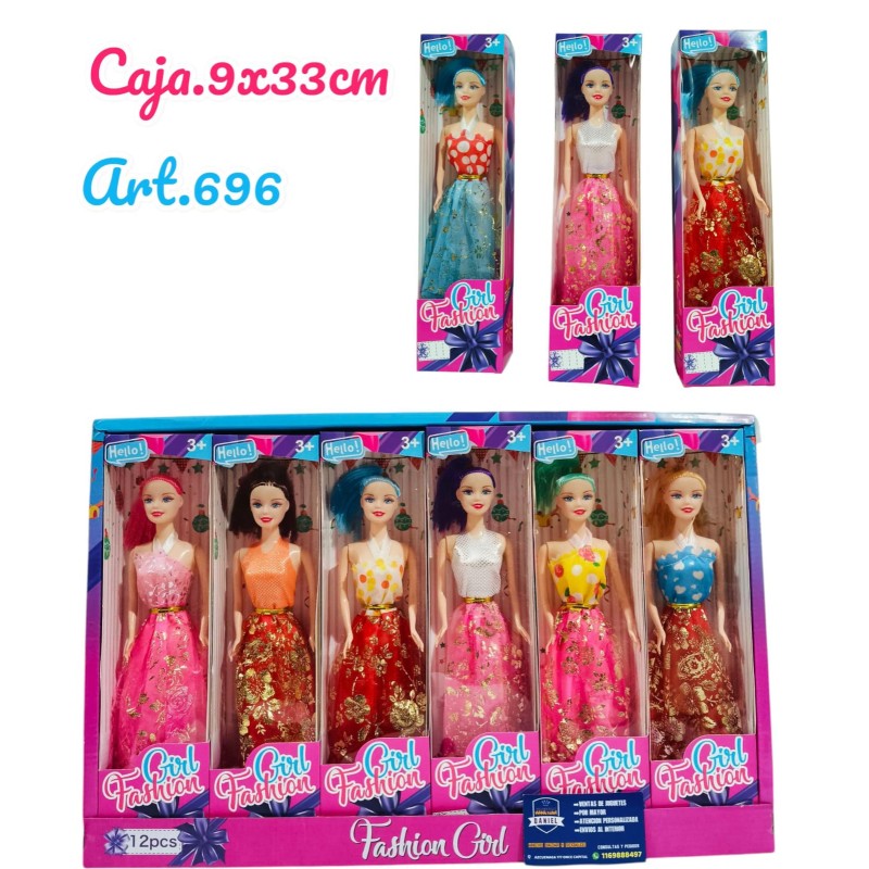 MUNECA FLACA EN CAJA