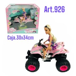 MUÑECA TINY CON SU CUATRICICLO