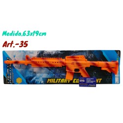 AMETRALLADORA MILITARY NARANJA