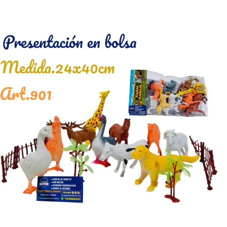 ANIMAL DE GRANJA X10PCS