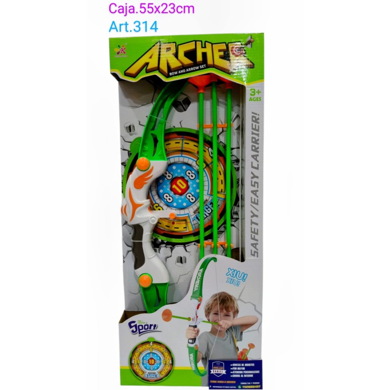 ARCO Y FLECHA EN CAJA